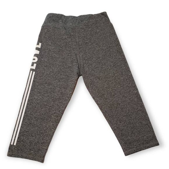 Love Fit by Reflex Gray & White Workout / Yoga Cropped Leggings - Size 1XL - Picture 3 of 4